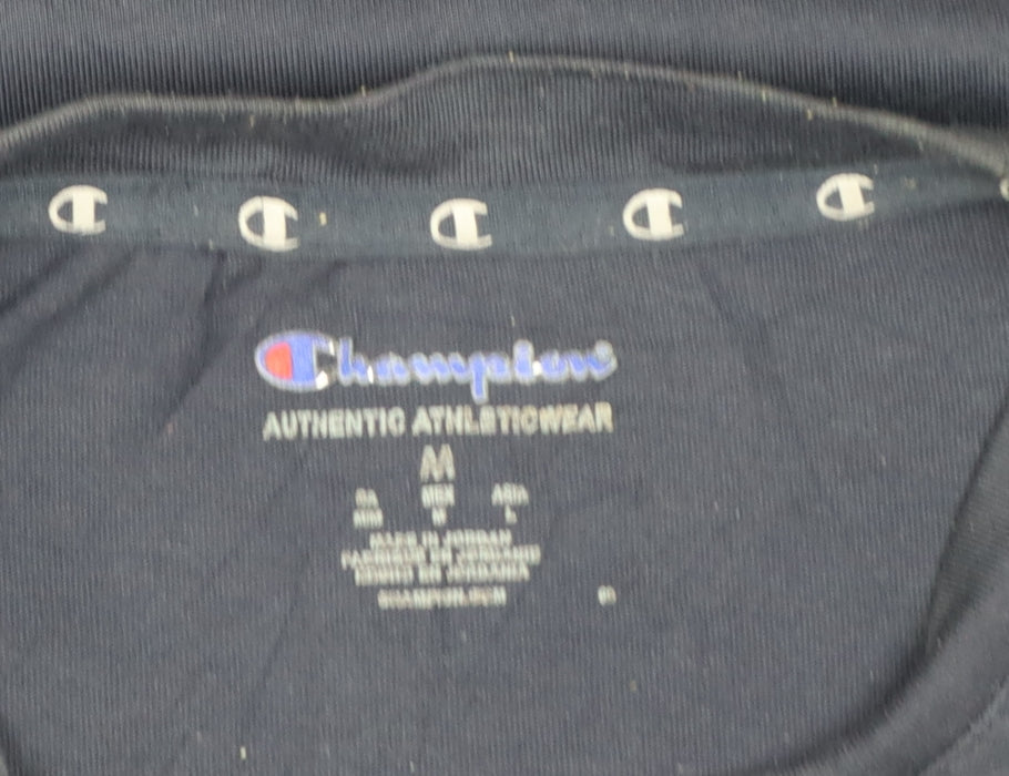 Champion Men’s Blue M Athletic Logo Short Sleeve Crew Neck T-Shirt