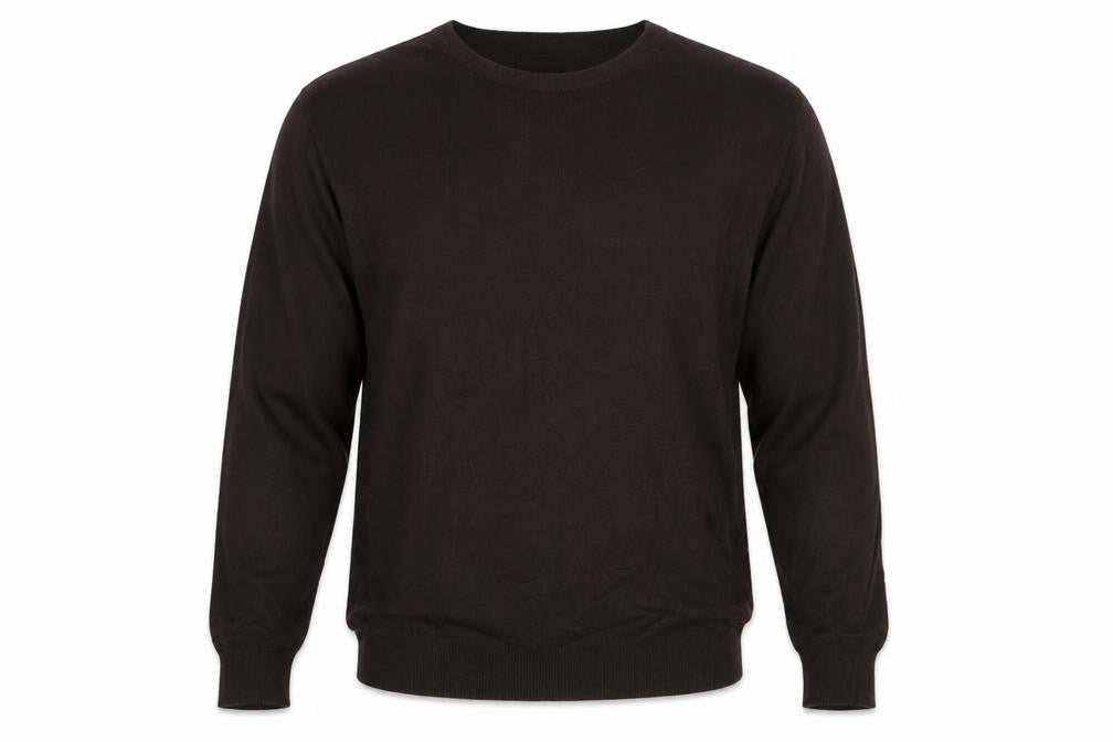 Marks and Spencer Men Brown L Cashmere Silk Crew Neck Pullover Jumper