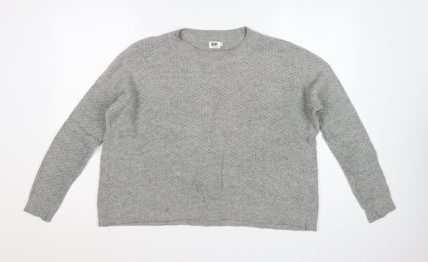 Kin by John Lewis Women’s Grey Alpaca Wool Knit Jumper Size 8