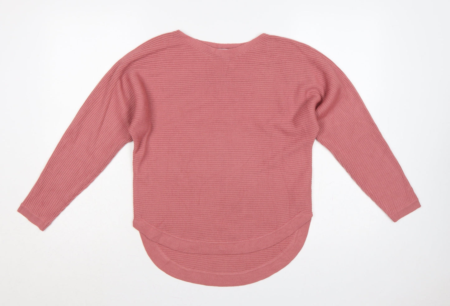Principles Petite Women’s Pink Rib Knit Pullover Jumper UK 6