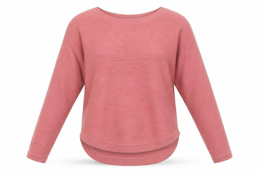 Principles Petite Women’s Pink Rib Knit Pullover Jumper UK 6