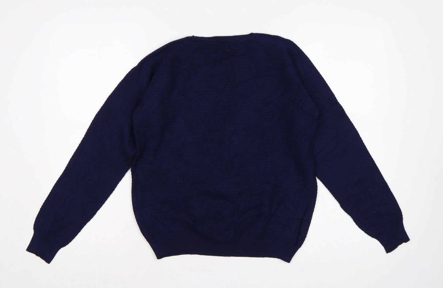 Bonmarché Women’s Blue Floral Embroidered Knit Jumper Size 14
