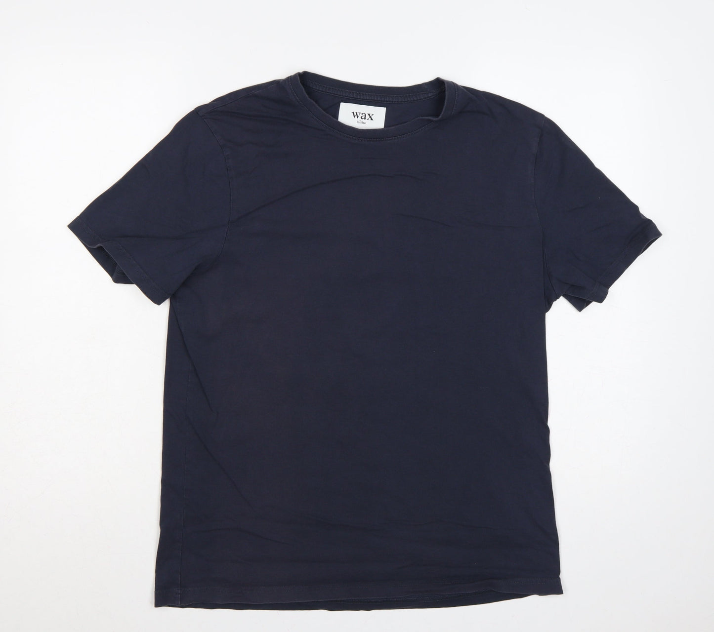 Wax London Men's Blue M Classic Crew Neck Cotton T-Shirt
