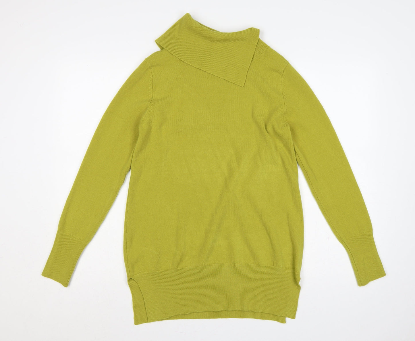 M&Co Women’s Olive Green Size 12 Roll Neck Long Sleeve Knit Jumper