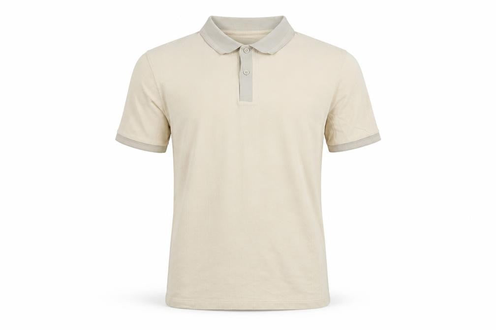 Marks & Spencer Men’s Ivory S Striped Cotton Polo Shirt