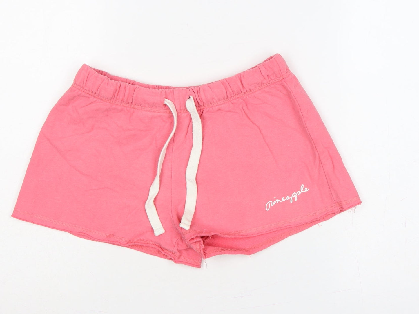 Pineapple Women’s Pink UK 12 Sweat Shorts Drawstring Dance Logo