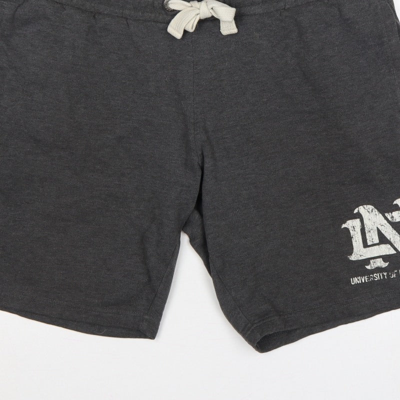 American Freshman Men’s Grey XL Notre Dame Sweat Shorts Logo