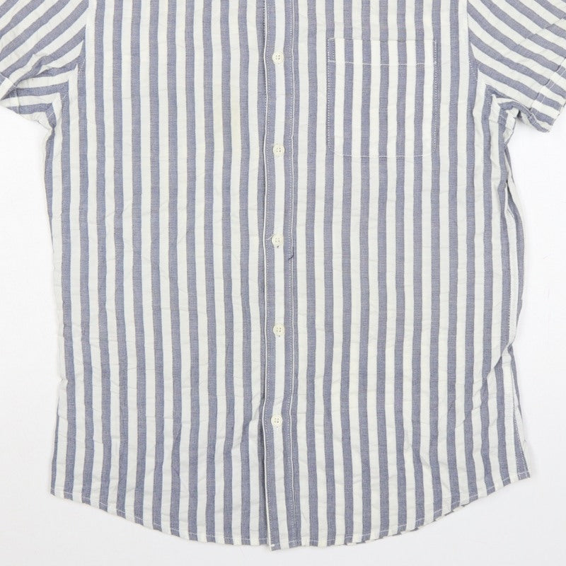 Additional view of RJR John Rocha Men’s Blue White Striped Tailored Fit Shirt M 40in