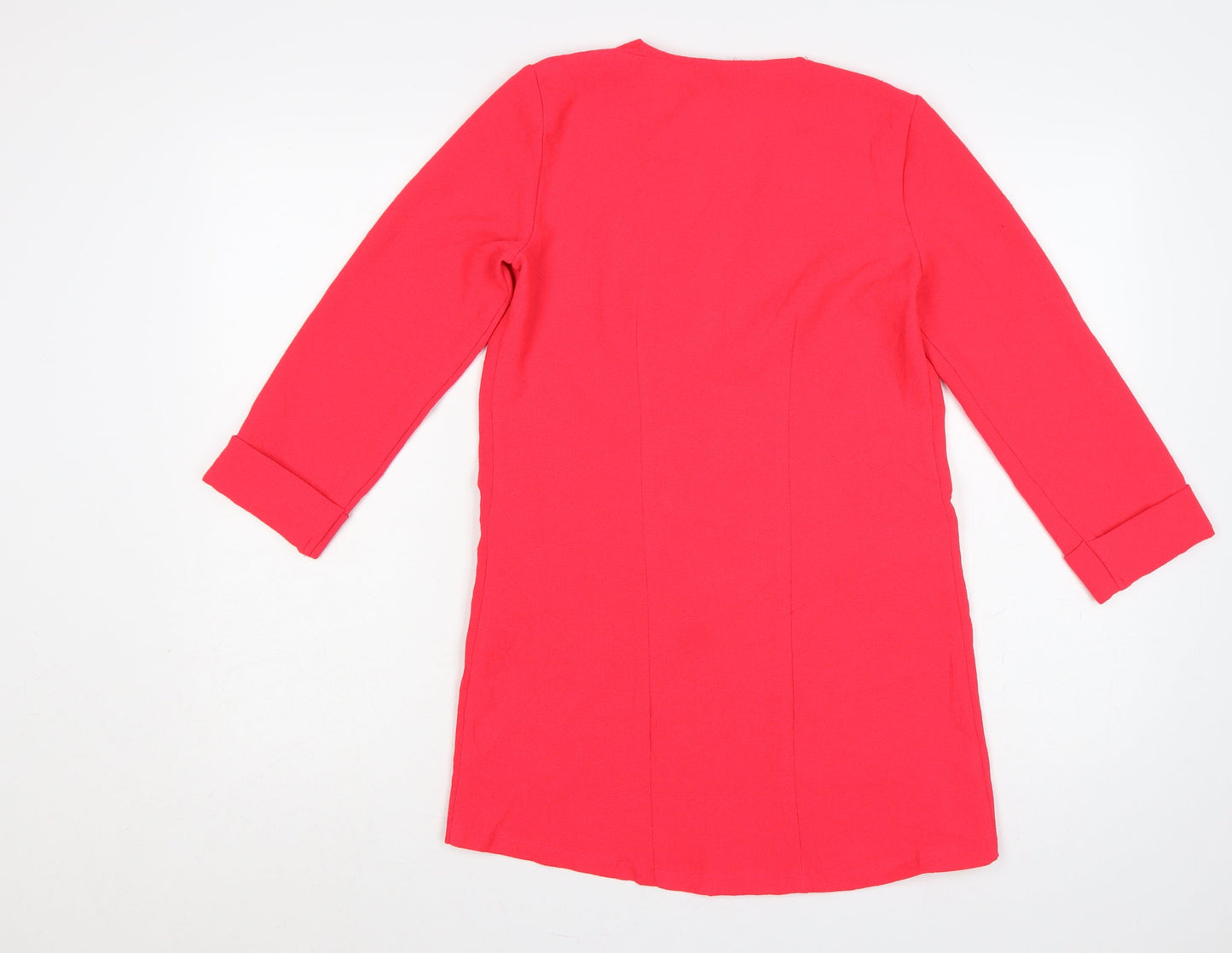 Wallis Women’s Red UK 8 Long Open Front Tailored Blazer Jacket