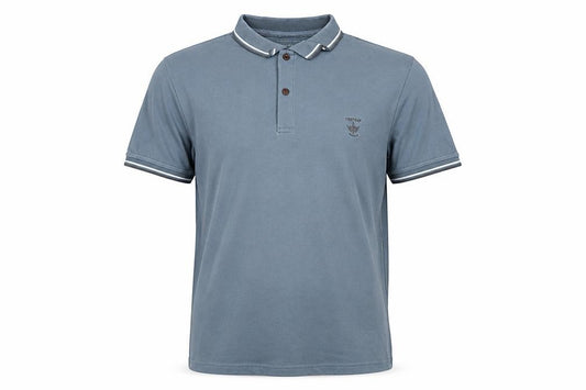 Firetrap Men's Blue M Short Sleeve Cotton Logo Polo Shirt