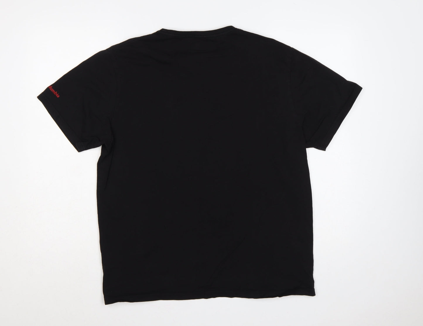 Columbia Men’s Black L Mountain Logo Graphic Crew Neck T-Shirt