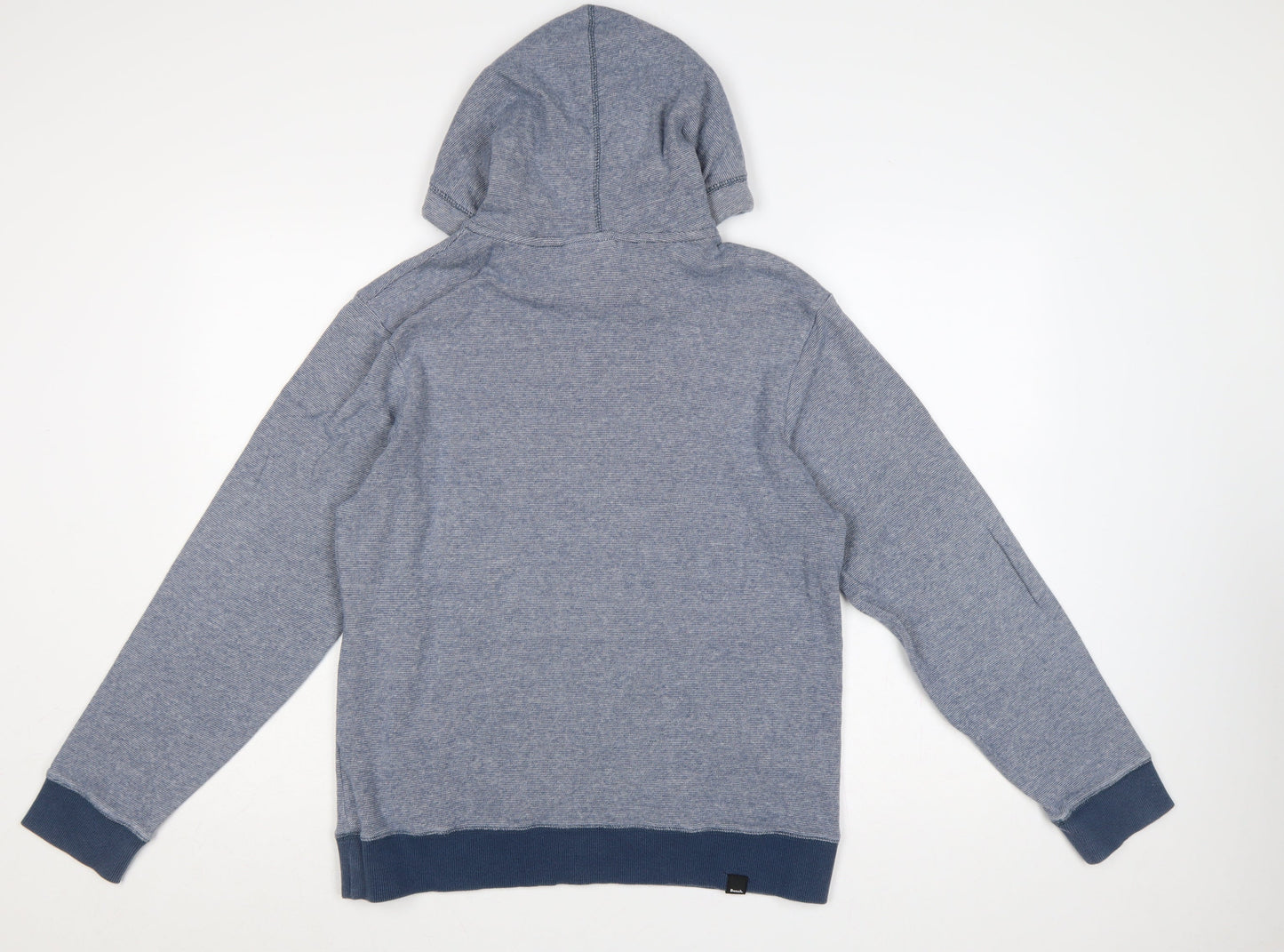 Bench Men’s Blue M Pullover Hoodie Logo Graphic Pocket
