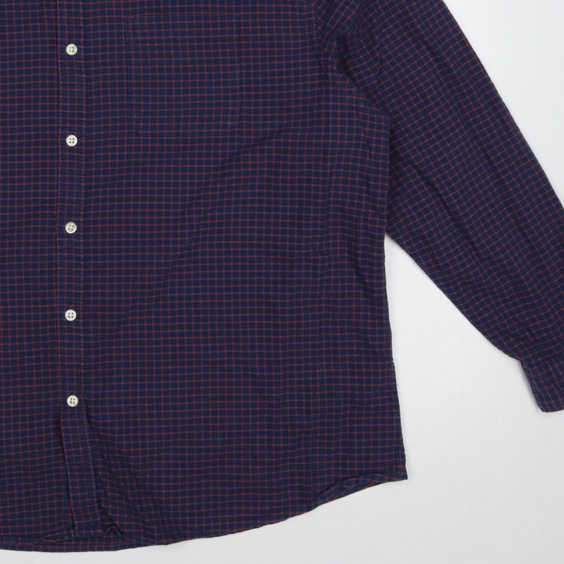 Additional view of Red Herring Men’s Blue Red Check Button-Down Shirt 2XL Long Sleeve