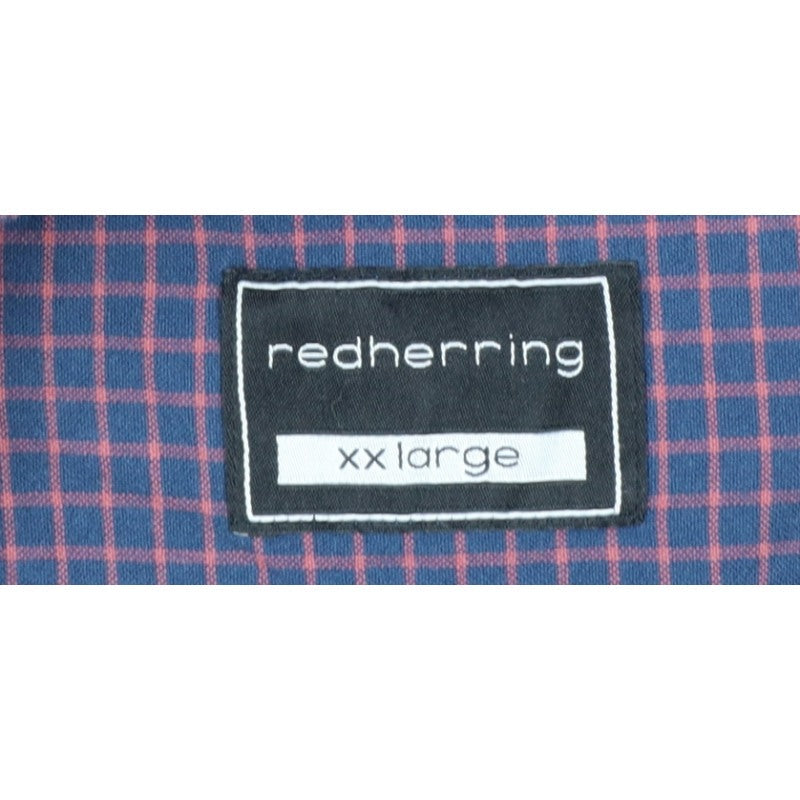 Additional view of Red Herring Men’s Blue Red Check Button-Down Shirt 2XL Long Sleeve
