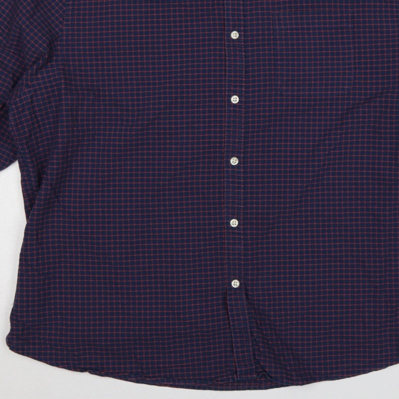 Additional view of Red Herring Men’s Blue Red Check Button-Down Shirt 2XL Long Sleeve