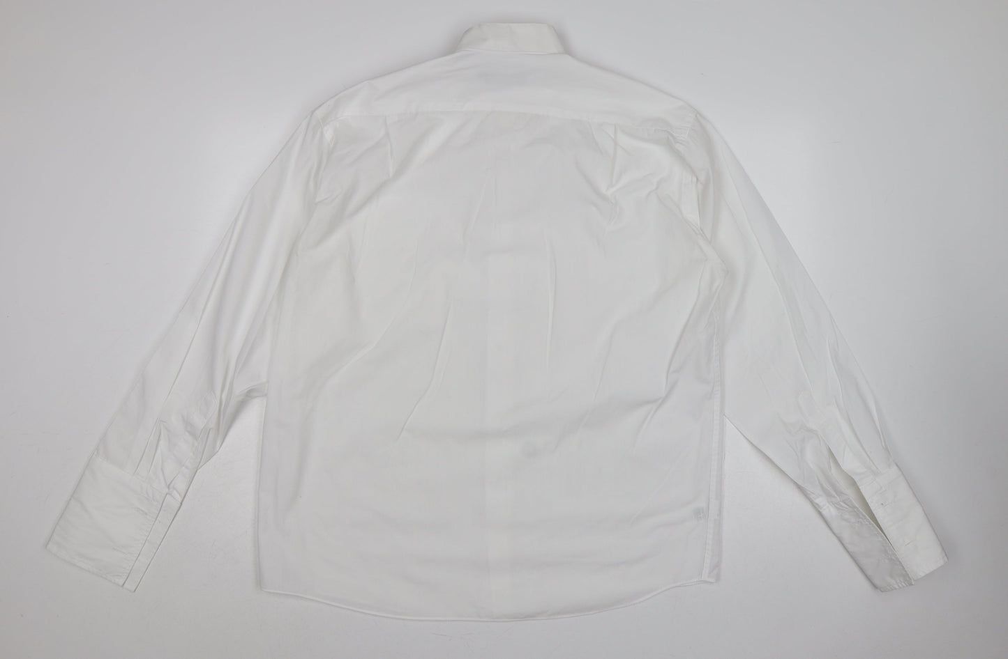 Marks and Spencer Men’s White 16.5 Pleated Wing Collar Dress Shirt
