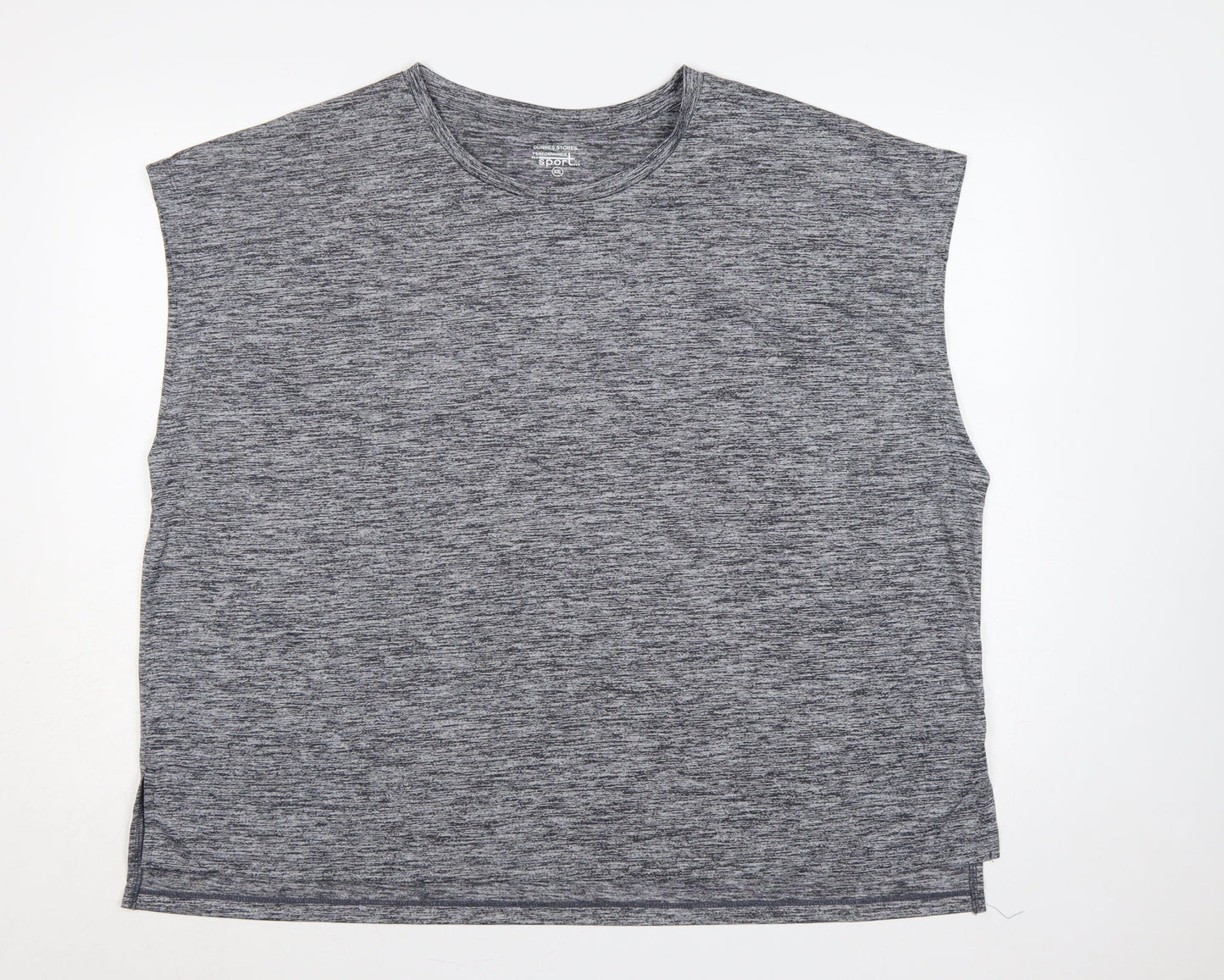 Dunnes Stores Women Grey 2XL Basic Sport Gym Training T-Shirt