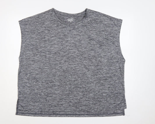 Dunnes Stores Women Grey 2XL Basic Sport Gym Training T-Shirt