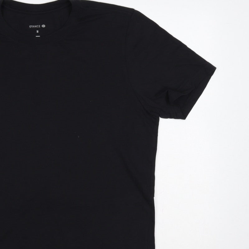 Additional view of Stance Men’s Black Medium Logo Back Short Sleeve T-Shirt