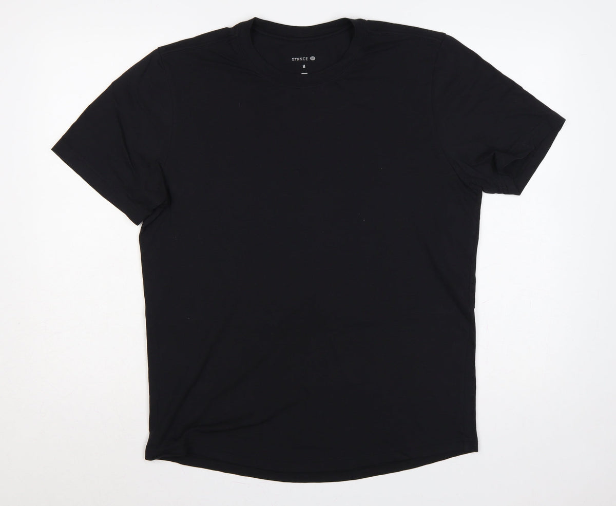 Back view of Stance Men’s Black Medium Logo Back Short Sleeve T-Shirt
