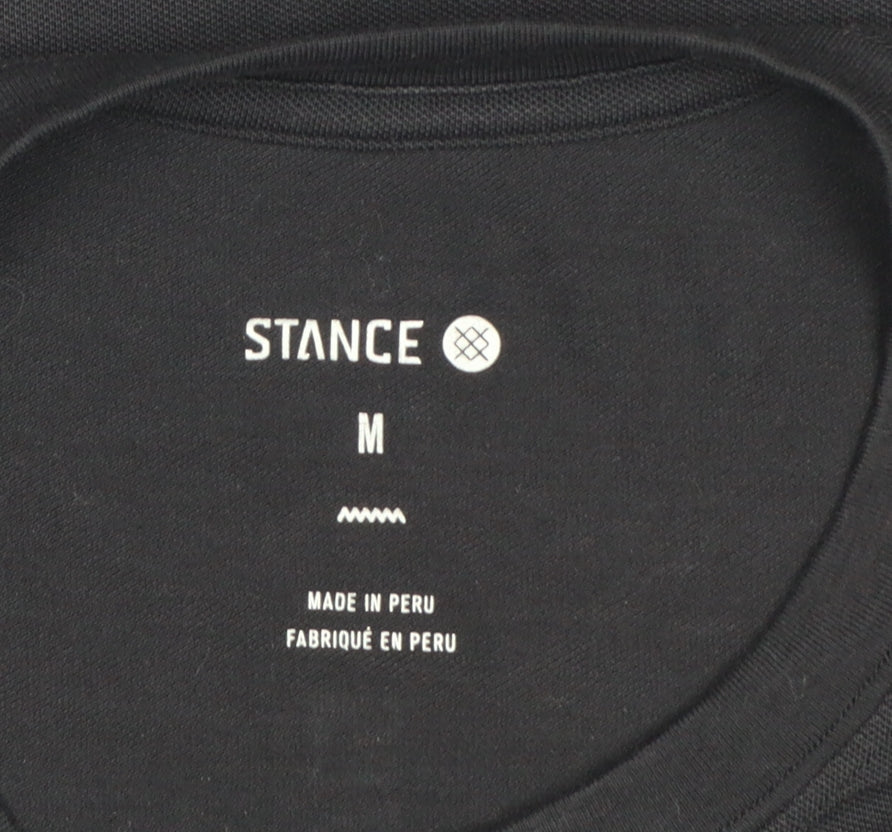 Additional view of Stance Men’s Black Medium Logo Back Short Sleeve T-Shirt