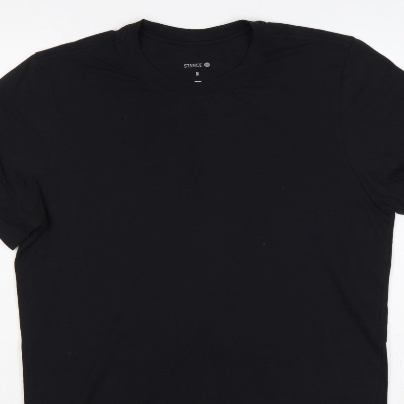 Additional view of Stance Men’s Black Medium Logo Back Short Sleeve T-Shirt
