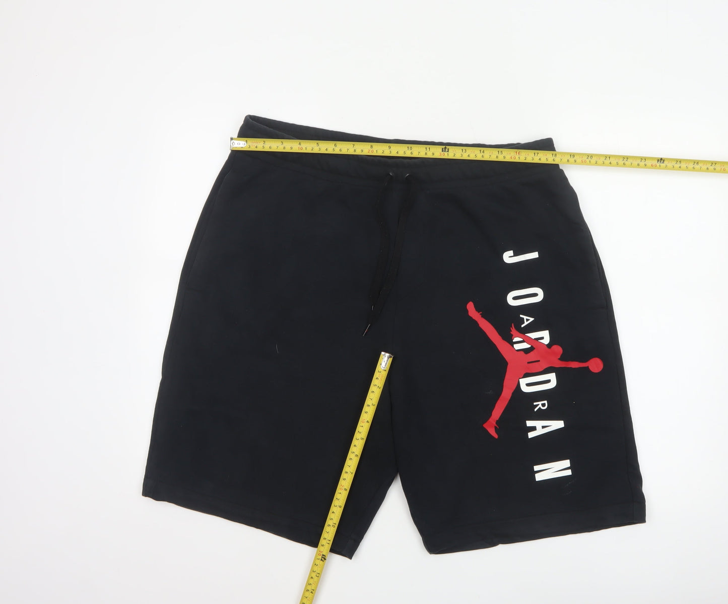 Jordan Men’s Black XL Sweat Shorts Jumpman Logo Drawstring Sports