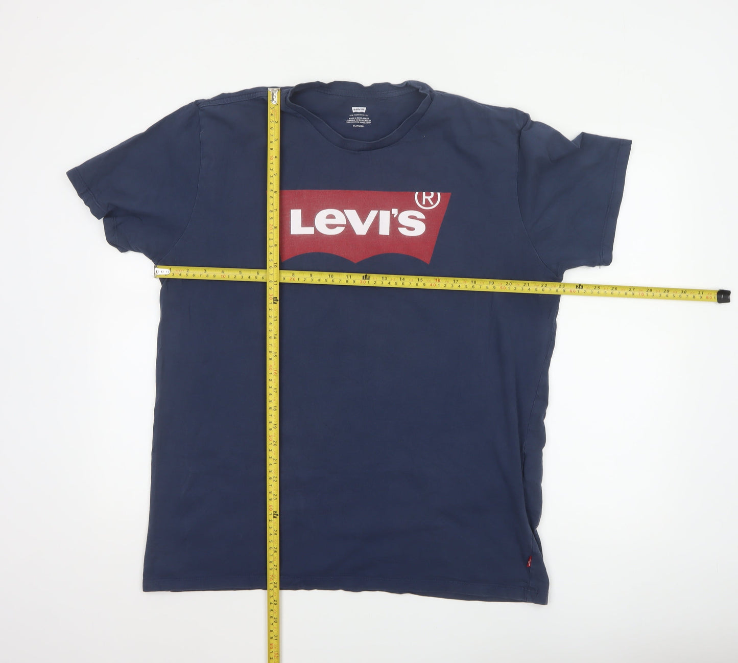 Levi's Men’s Blue XL Batwing Logo Graphic Crew Neck T-Shirt