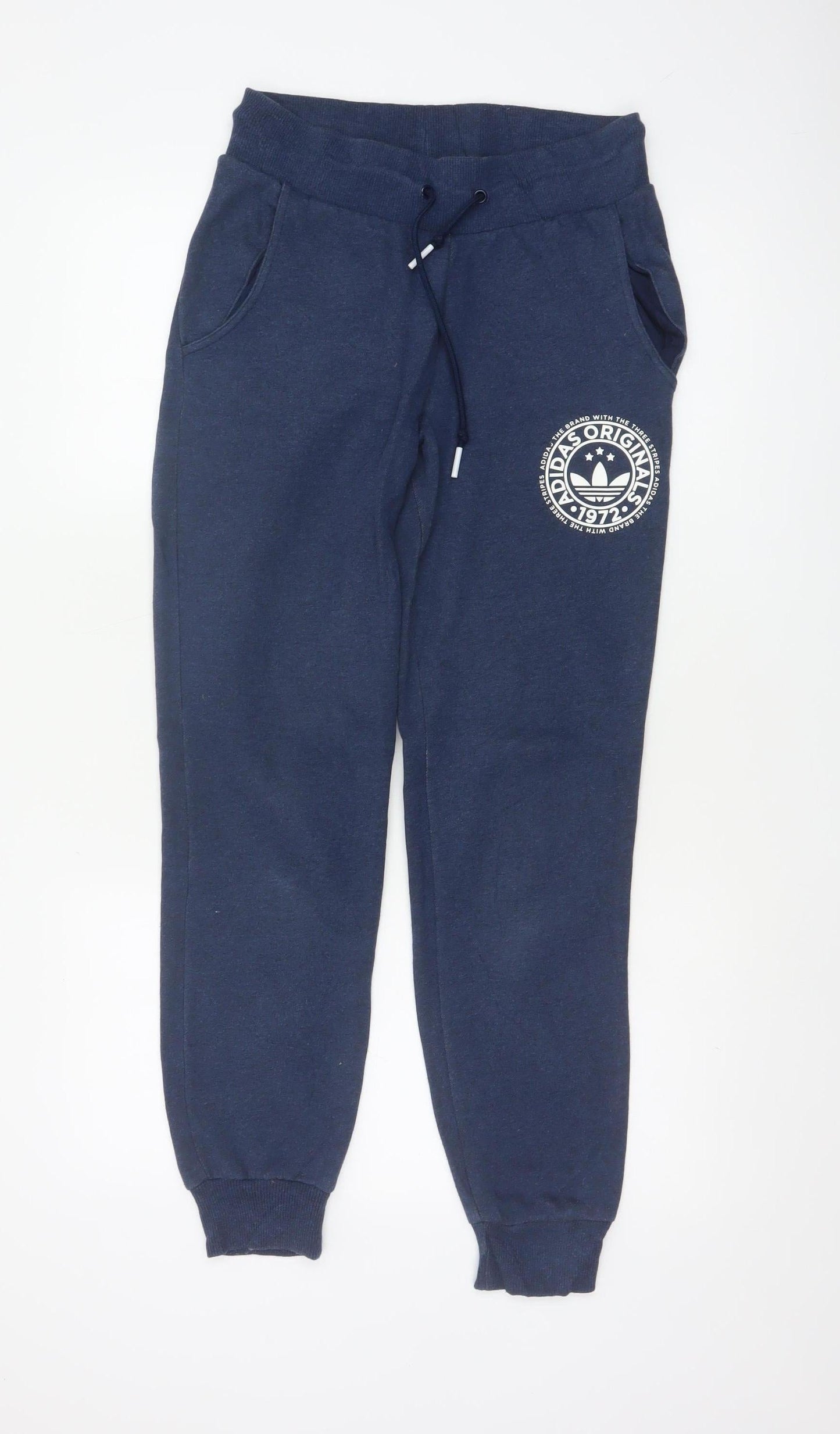 Adidas Originals Women’s Blue UK 8 Jogger Sweatpants Logo Pockets
