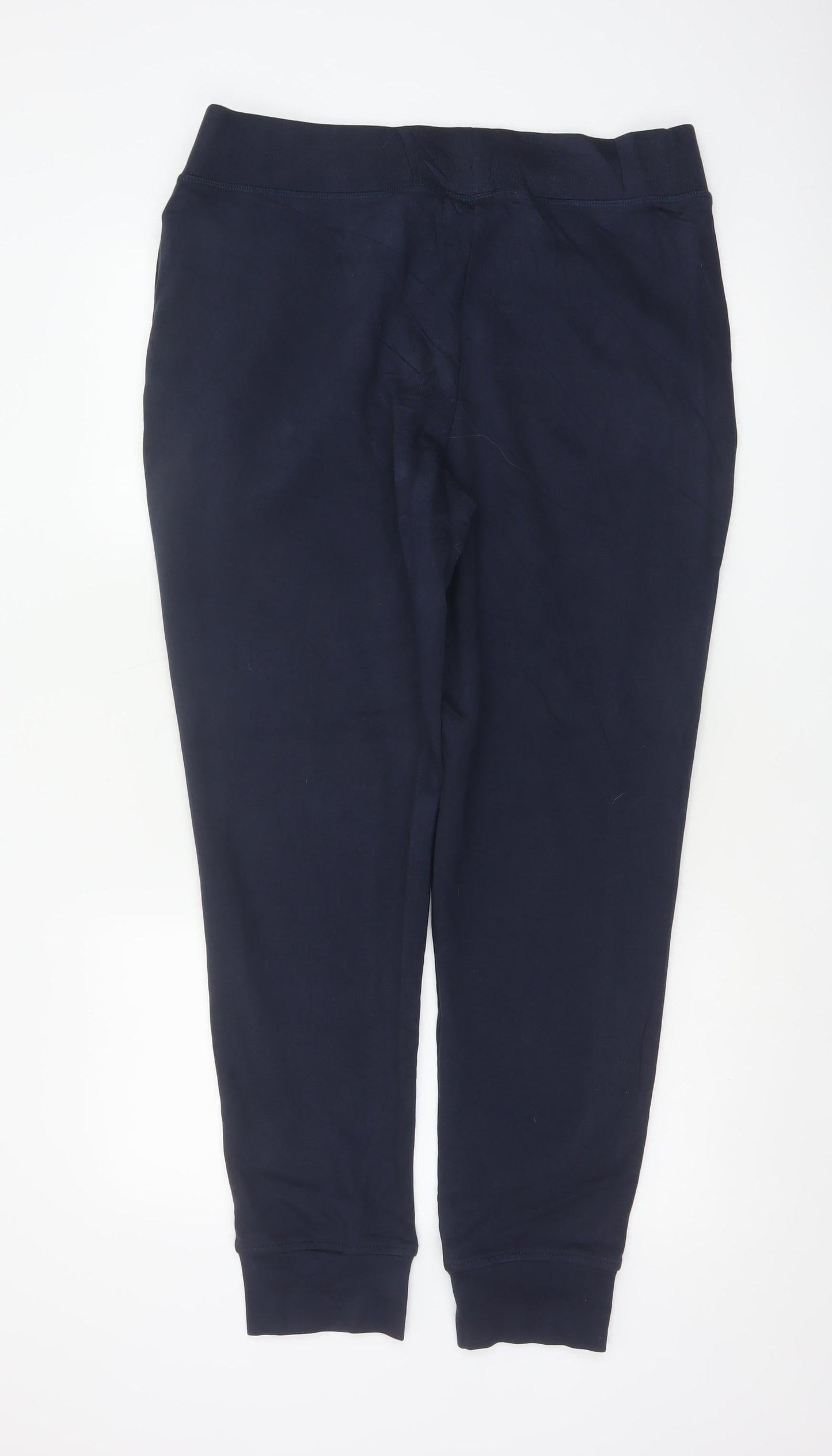 Champion Men's Navy L Logo Fleece Jogger Sweatpants Elastic Waist