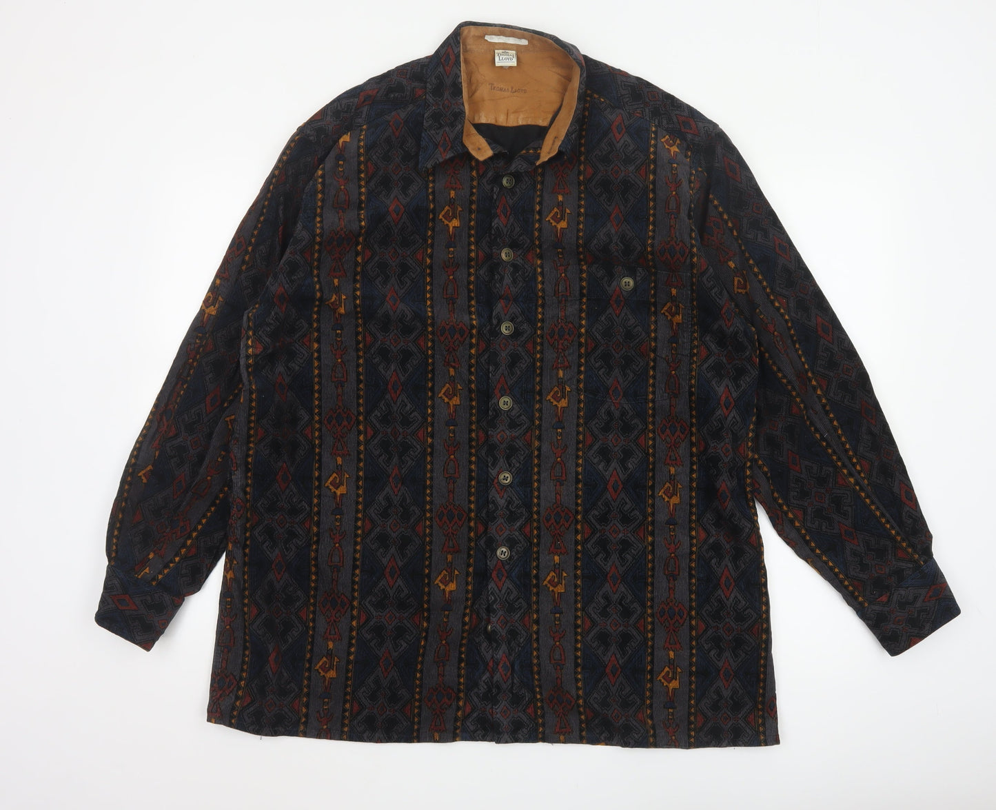 Thomas Lloyd Men’s XL Aztec Geometric Cotton Long Sleeve Shirt