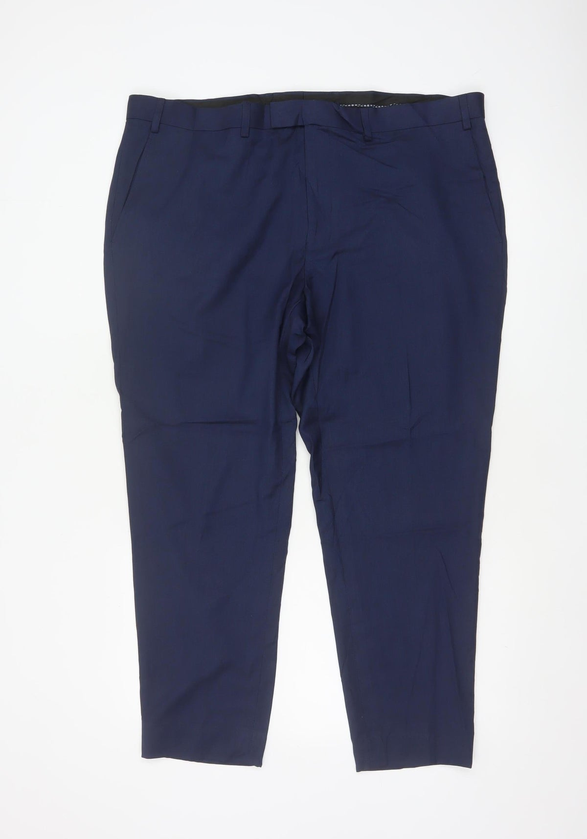 Marks & Spencer Men Blue 40in Regular Dress Trousers 40W 31L