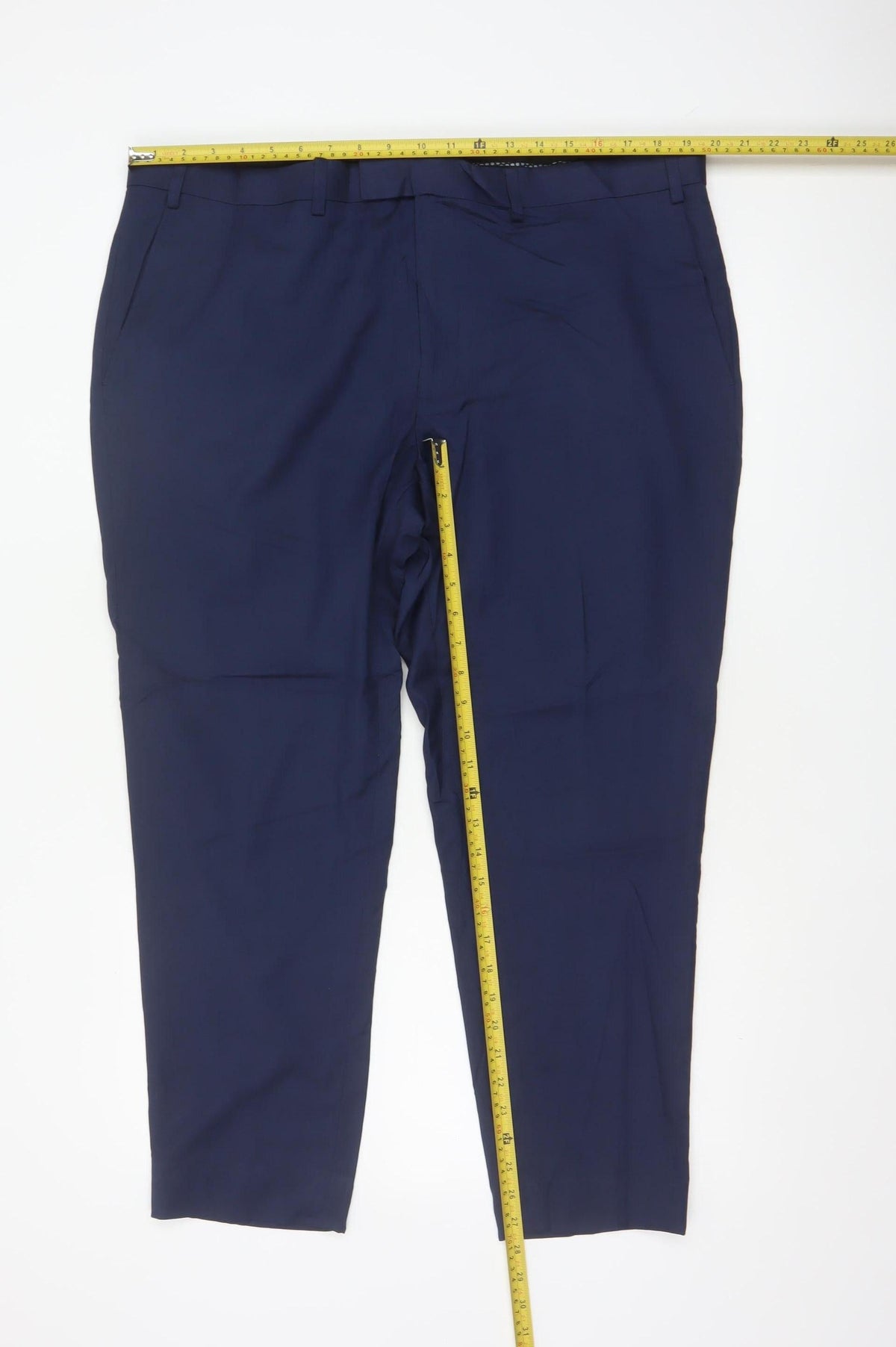Marks & Spencer Men Blue 40in Regular Dress Trousers 40W 31L