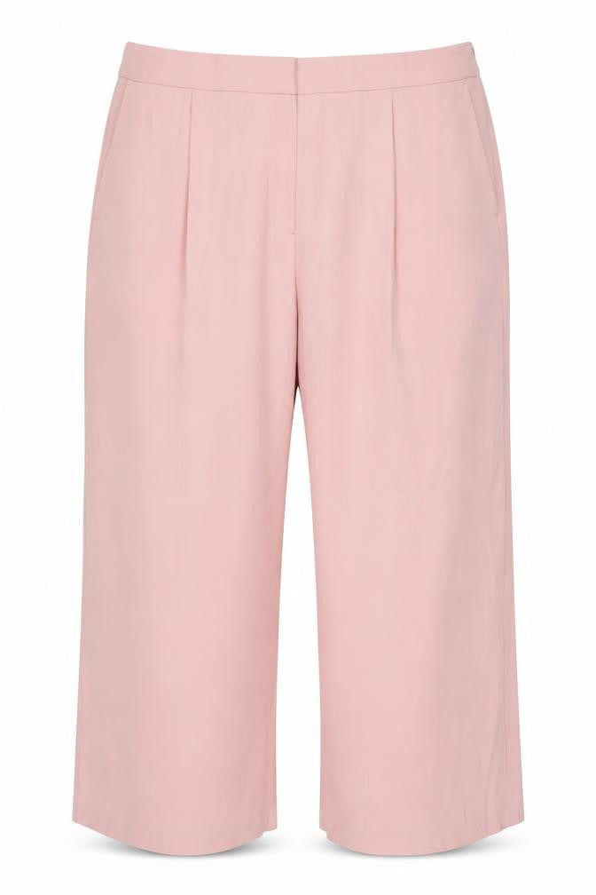 Marks & Spencer Women’s Pink Size 22 Short Wide Leg Tailored Trousers