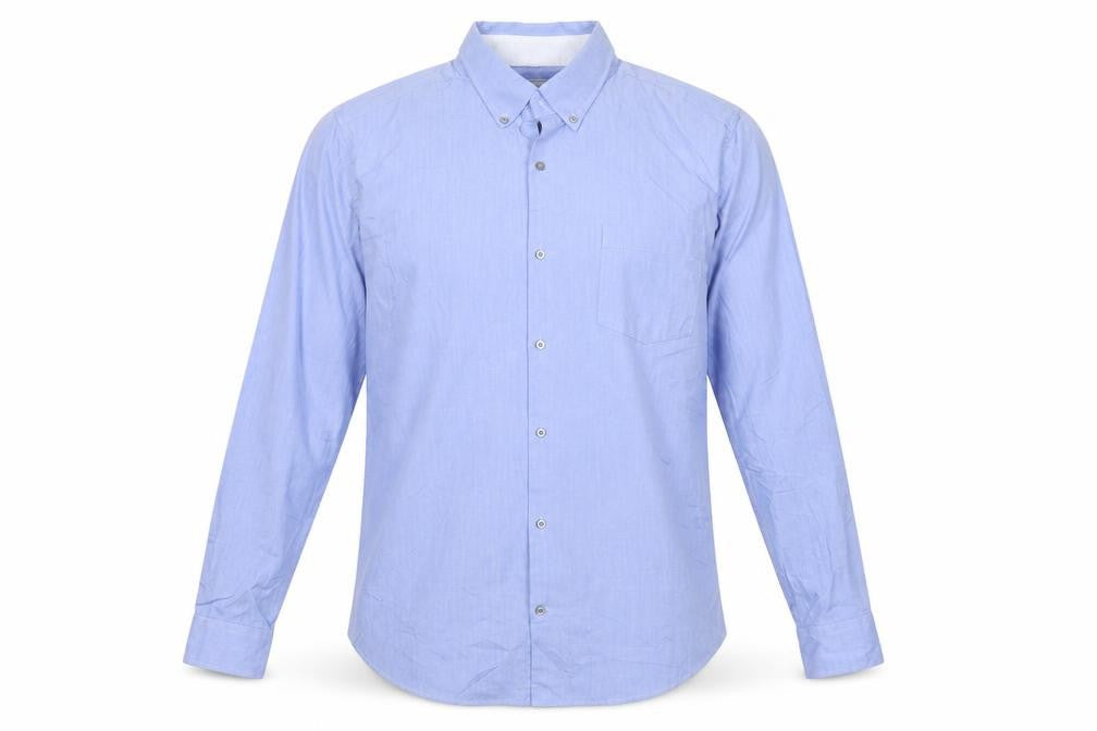 Next Tailoring Men’s Blue XL Slim Fit Button-Down Long Sleeve Shirt