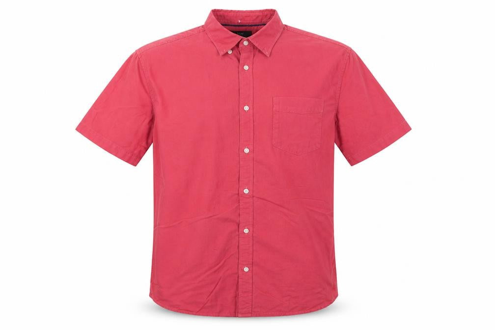 Marks & Spencer Men Pink XL Laundered Oxford Button Down Shirt