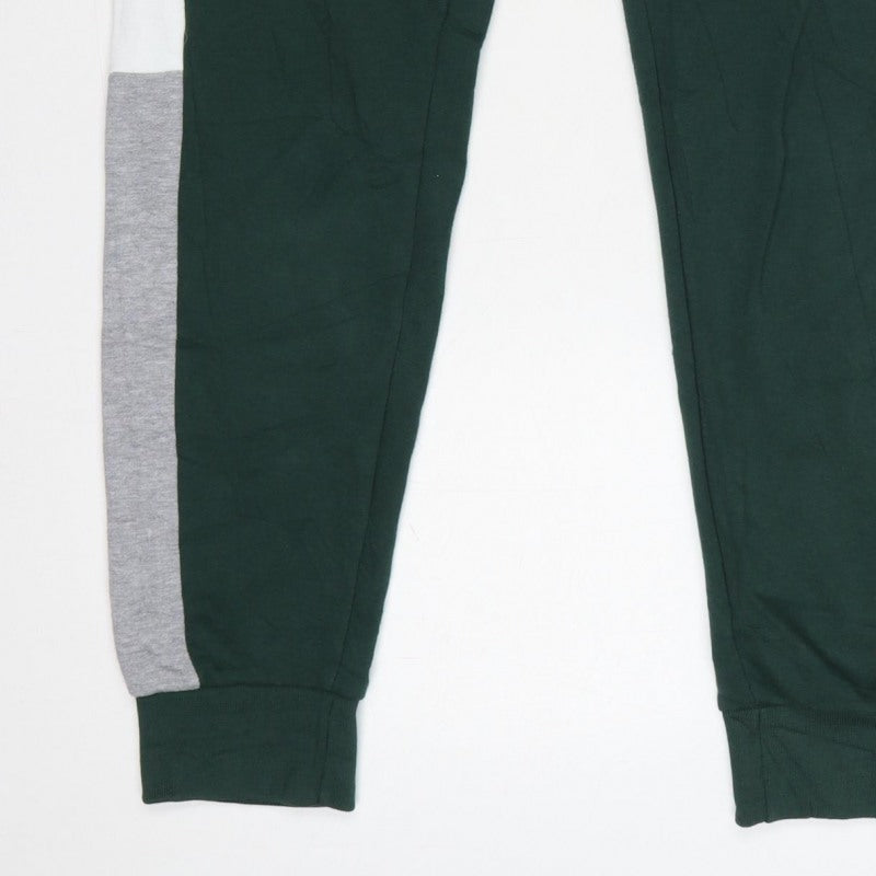 Additional view of Jack & Jones Men’s Green Logo Panel Jogger Sweatpants, size S