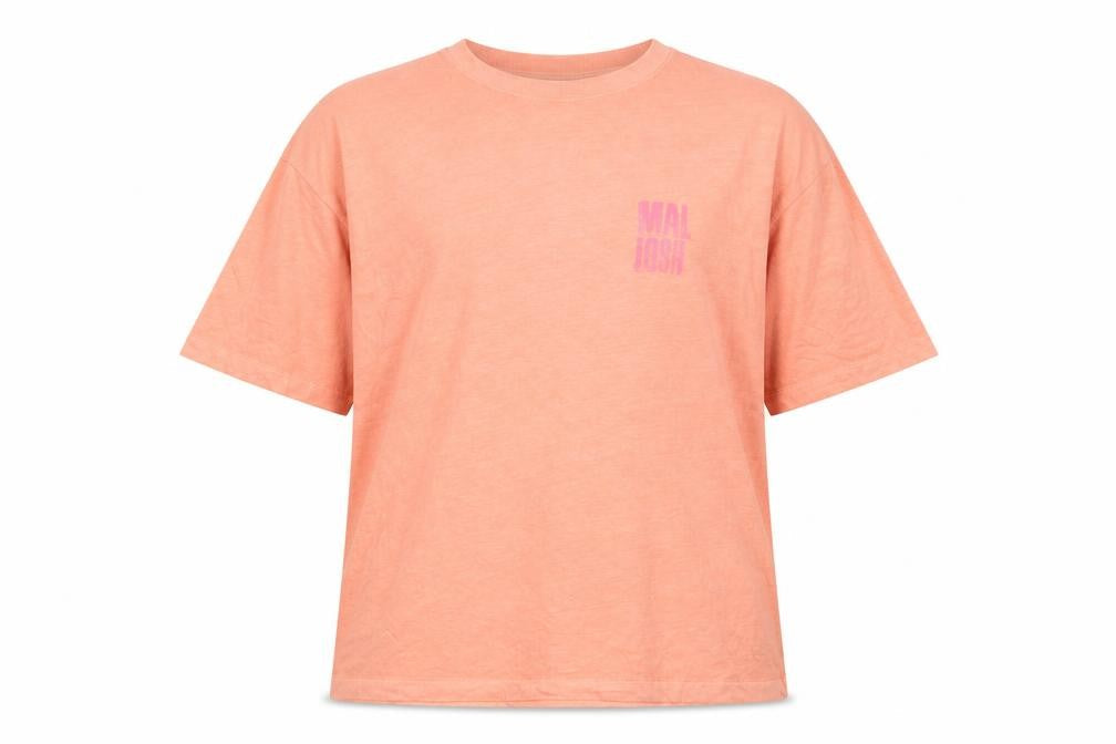 Marks & Spencer Women Orange L Malibu California Cotton T-Shirt