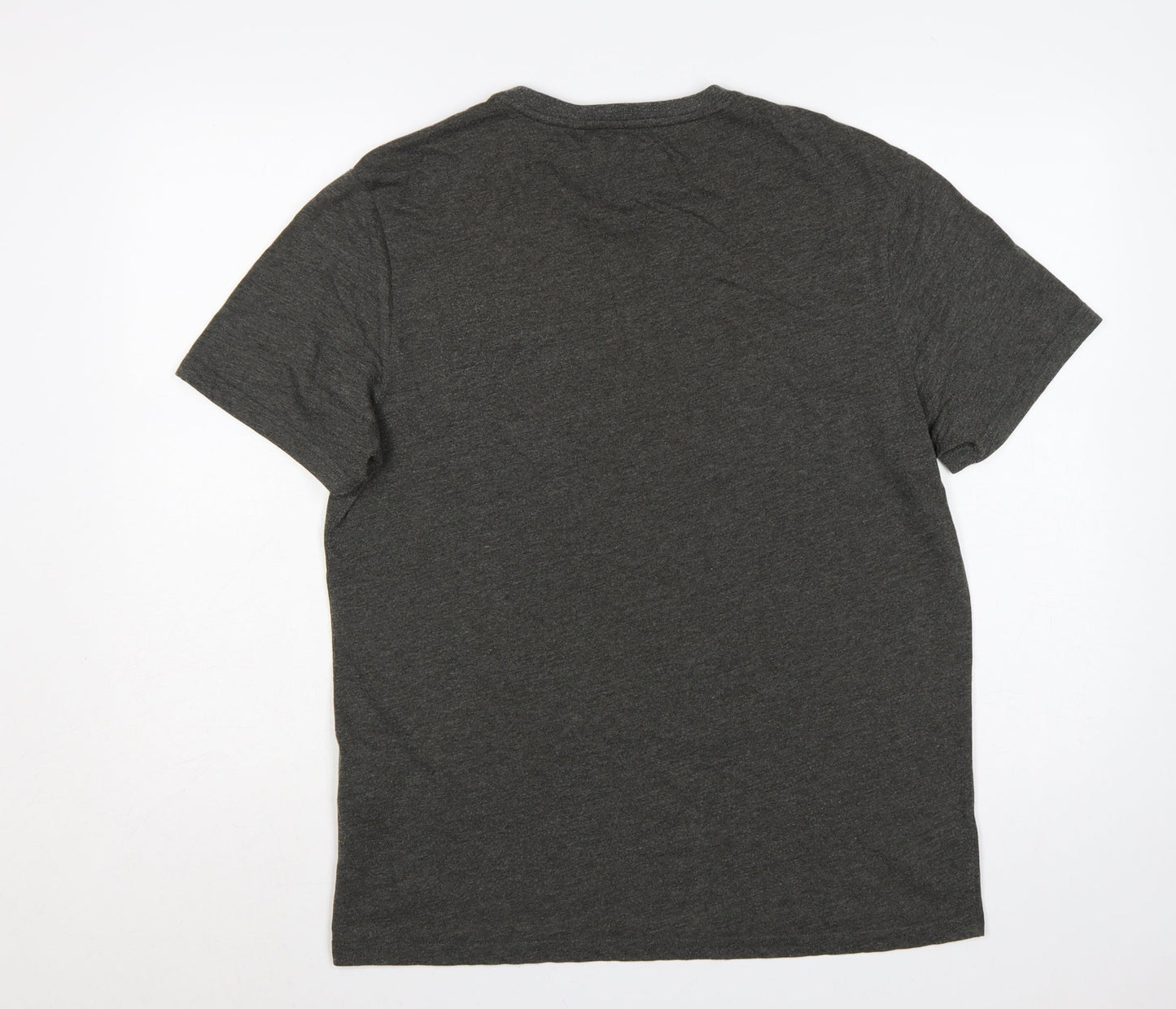 Lyle & Scott Men's Grey L Crew Neck Short Sleeve Logo T-Shirt