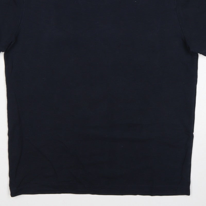 Additional view of ARNE Men’s Black L Crew Neck Short Sleeve Logo T-Shirt