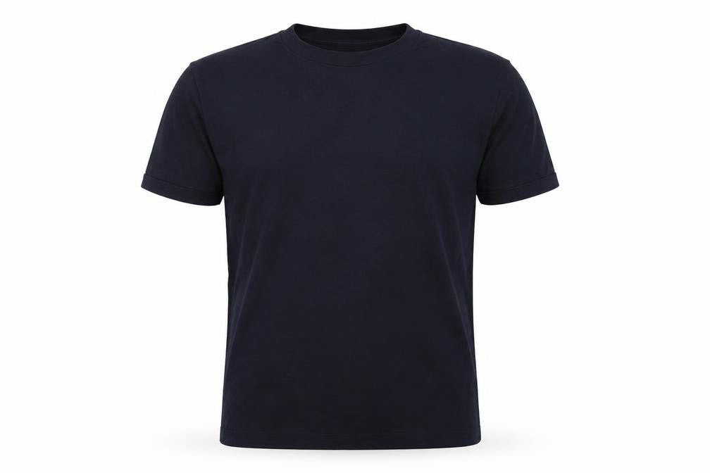 Front view of ARNE Men’s Black L Crew Neck Short Sleeve Logo T-Shirt