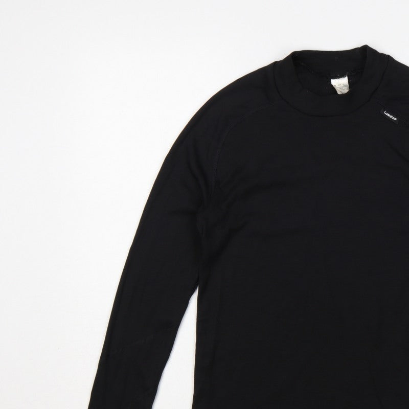 Additional view of Wedze Men Black S Thermal Ski Base Layer Long Sleeve Top