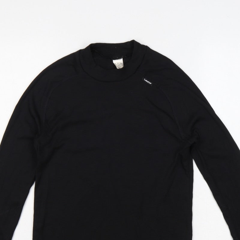 Additional view of Wedze Men Black S Thermal Ski Base Layer Long Sleeve Top