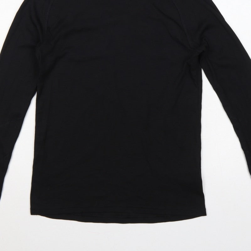 Additional view of Wedze Men Black S Thermal Ski Base Layer Long Sleeve Top
