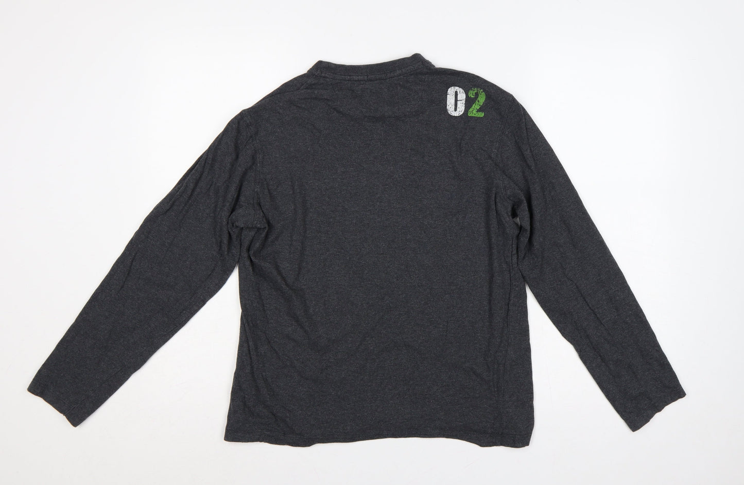 Russell Athletic Unisex Adults Grey S Long Sleeve Graphic T-Shirt