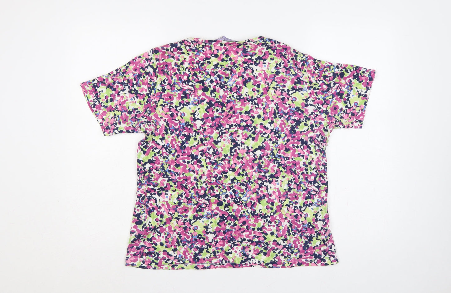 Honor Millburn Women’s Multicoloured Floral Cotton T-Shirt UK 14