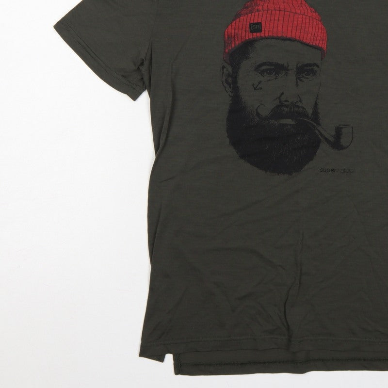 Additional view of super.natural Men's Black M Graphic Print Crew Neck T-Shirt