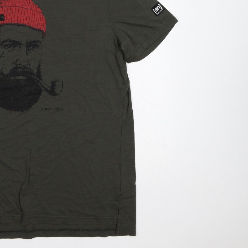 Additional view of super.natural Men's Black M Graphic Print Crew Neck T-Shirt