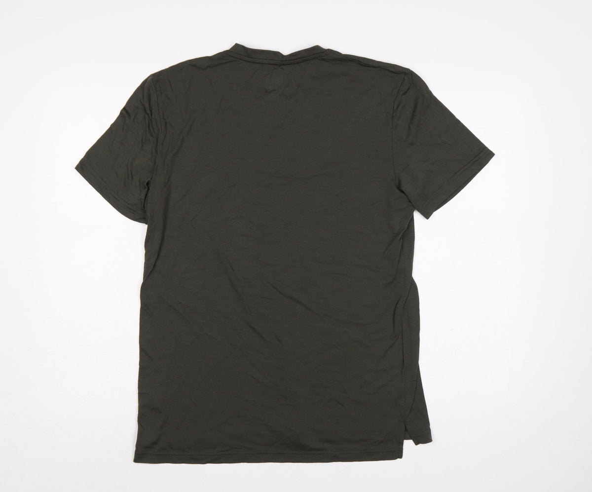 Brand and care label for super.natural Men's Black M Graphic Print Crew Neck T-Shirt