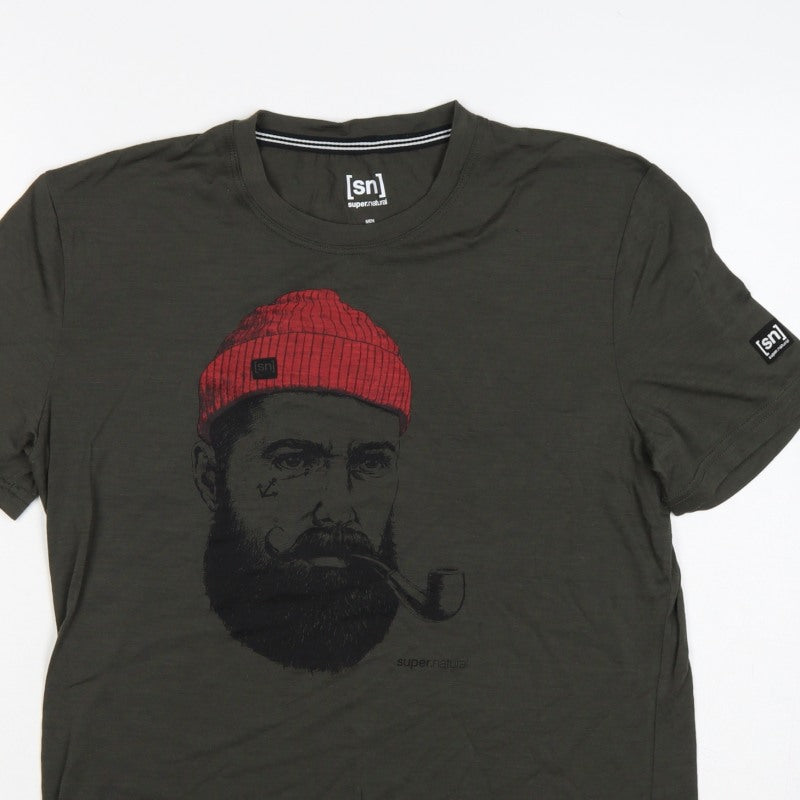 Additional view of super.natural Men's Black M Graphic Print Crew Neck T-Shirt